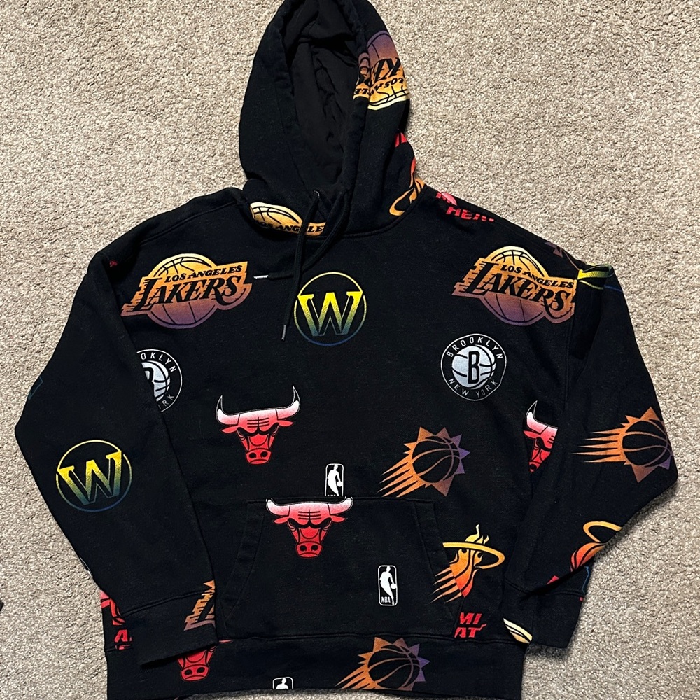 Hollister Black NBA Logo Hoodie